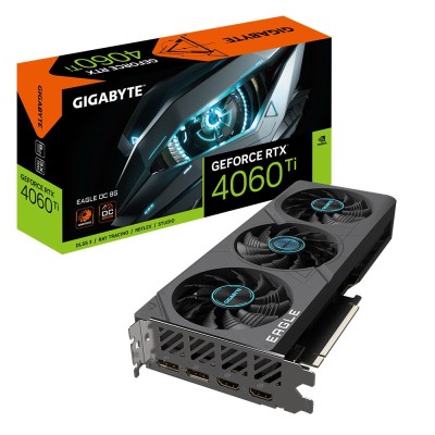 Відеокарта PCIE16 RTX4060TI 8GB GDDR6 GV-N406TEAGLE OC-8GD GIGABYTE
