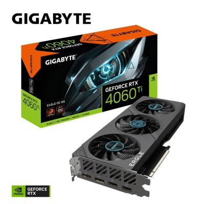 Відеокарта PCIE16 RTX4060TI 8GB GDDR6 GV-N406TEAGLE OC-8GD GIGABYTE