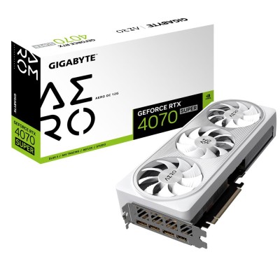 Відеокарта PCIE16 RTX4070 SUPER 12GB GV-N407SAERO OC-12GD GIGABYTE