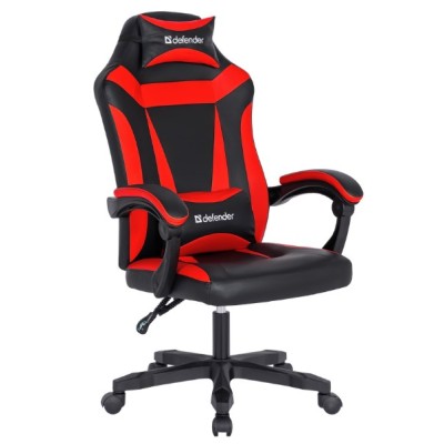 ігр. крісло DEFENDER Master Чорний/Червоний