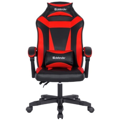 ігр. крісло DEFENDER Master Чорний/Червоний