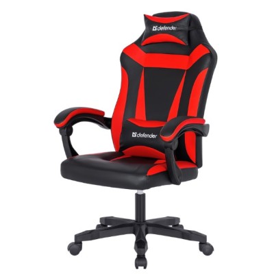 ігр. крісло DEFENDER Master Чорний/Червоний