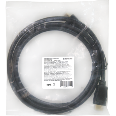 Кабель DEFENDER HDMI-05 HDMI M-M, ver 1.4, 1.5 м, пакет