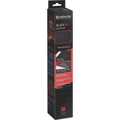 Килимок для мишi DEFENDER Black M Килимок для мишi DEFENDER Black M