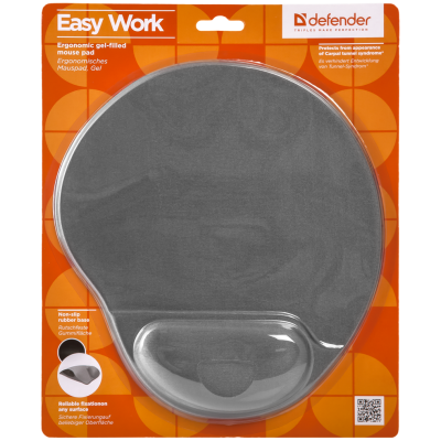 Килимок для мишi DEFENDER EASYWORK сірий Килимок для мишi DEFENDER EASYWORK сірий