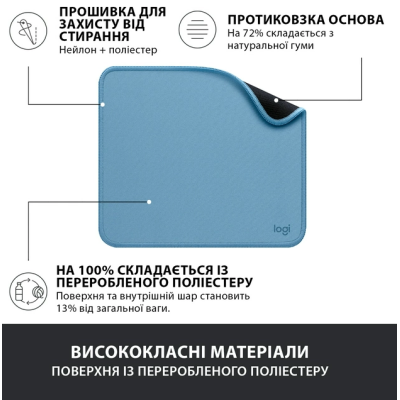 Килимок для мишi LOGITECH Studio Series Blue (956-000051) Килимок для мишi LOGITECH Studio Series Blue (956-000051)