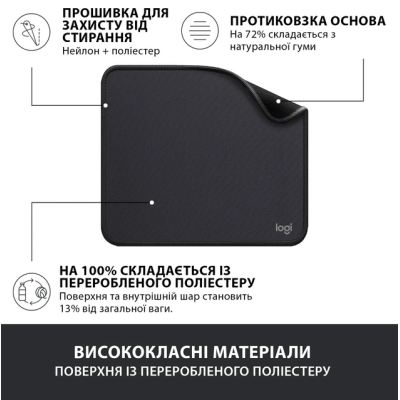 Килимок для мишi LOGITECH Studio Series Graphite (956-000049)