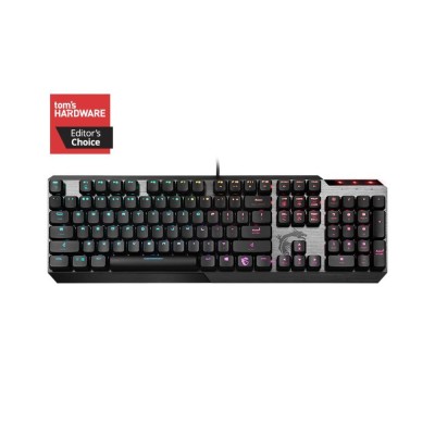 Клавіатура GAMING BLACK ENG VIGOR GK50 LOW PROFILE TKL MSI