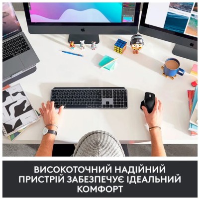 Клавіатура LOGITECH MX Keys for Mac Advanced - SPACE GREY (920-009558)