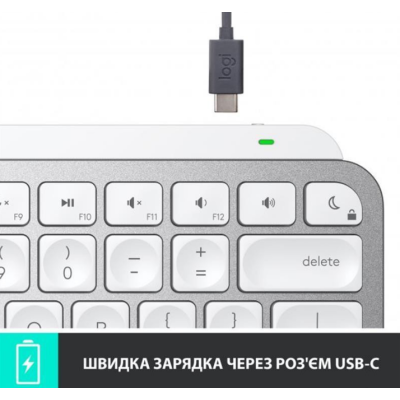 Клавіатура LOGITECH MX Keys Mini For Business-PALE GREY-US