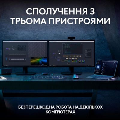 Клавіатура LOGITECH MX Keys S, Wireless, Ukr, Graphite (L920-011593) Клавіатура LOGITECH MX Keys S, Wireless, Ukr, Graphite (L920-011593)