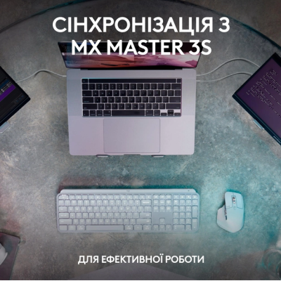 Клавіатура LOGITECH MX Keys S, Wireless, Ukr, Graphite (L920-011593) Клавіатура LOGITECH MX Keys S, Wireless, Ukr, Graphite (L920-011593)