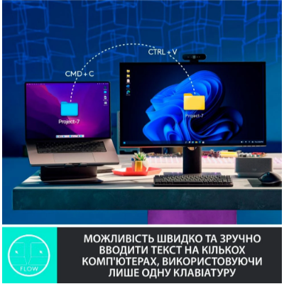 Клавіатура LOGITECH MX Mechanical Mini Minimalist Wireless GRAPHITE-US INT'L-2.4GHZ/BT - TAC