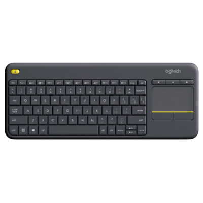 Клавіатура LOGITECH Wireless Touch K400 Plus, US, Black (920-007145)