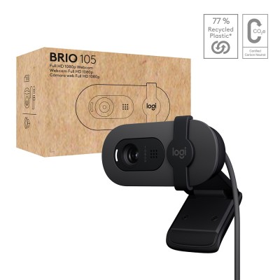 Комп.Камера LOGITECH BRIO 105 FHD GRAPHITE (960-001592) Комп.Камера LOGITECH BRIO 105 FHD GRAPHITE (960-001592)