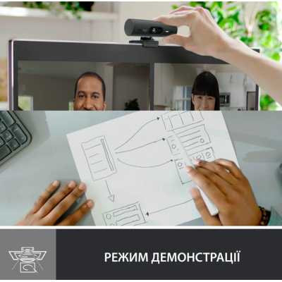 Комп.Камера LOGITECH Brio 500, Graphite, USB (960-001422)
