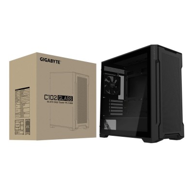 Корпус ATX W/O PSU GB-C102G BLACK GIGABYTE