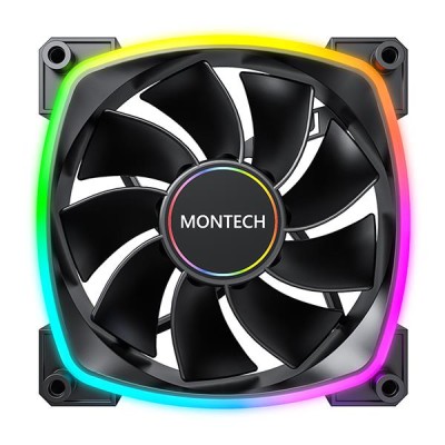 Корпусний вентилятор 140MM RX140 PWM BLACK MONTECH Корпусний вентилятор 140MM RX140 PWM BLACK MONTECH