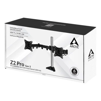 Кріплення для монітора ARM Z2 PRO GEN 3 DUAL AEMNT00050A ARCTIC