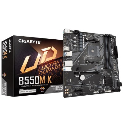 Материнська плата AMD B550 SAM4 MATX B550M K 1.1 GIGABYTE Материнська плата AMD B550 SAM4 MATX B550M K 1.1 GIGABYTE