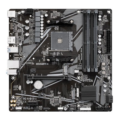 Материнська плата AMD B550 SAM4 MATX B550M K 1.1 GIGABYTE Материнська плата AMD B550 SAM4 MATX B550M K 1.1 GIGABYTE
