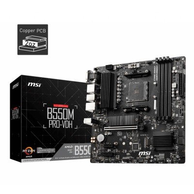 Материнська плата AMD B550 SAM4 MATX B550M PRO-VDH MSI