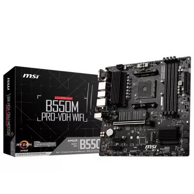 Материнська плата AMD B550 SAM4 MATX B550M PRO-VDH WIFI MSI