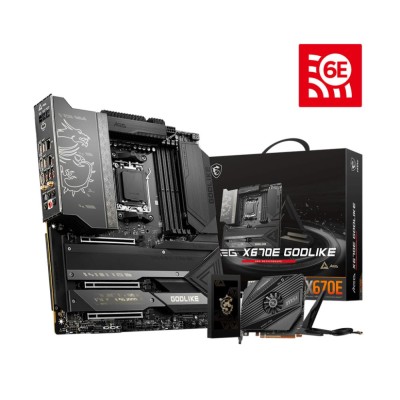 Материнська плата AMD X670 SAM5 EATX MEG X670E GODLIKE MSI Материнська плата AMD X670 SAM5 EATX MEG X670E GODLIKE MSI
