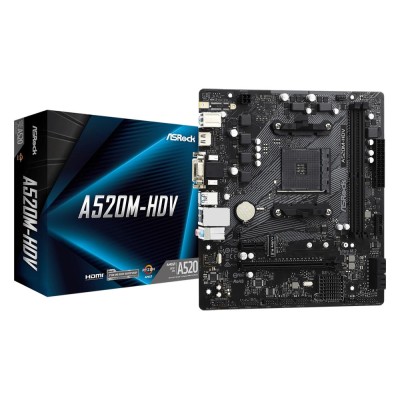 Материнська плата ASROCK AMD A520 SAM4 MATX A520M-HDV