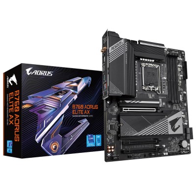 Материнська плата B760 S1700 ATX B760 AORUS ELITE AX GIGABYTE Материнська плата B760 S1700 ATX B760 AORUS ELITE AX GIGABYTE