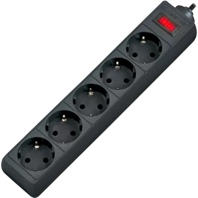 Мережевий фільтр DEFENDER (994850)ES 3m 5 роз black UA