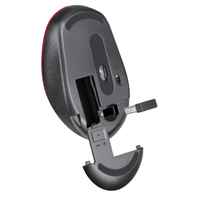 Миша DEFENDER (52026) Auris MB-027, 4D, 800-1600dpi, RED, wireless, silent Миша DEFENDER (52026) Auris MB-027, 4D, 800-1600dpi, RED, wireless, silent
