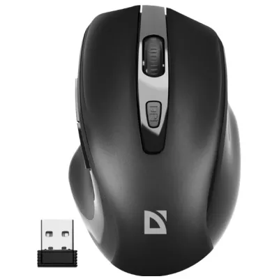 Миша DEFENDER (52053) Prime MB-053, 6D, 800-1600dpi, BLACK, wireless, silent