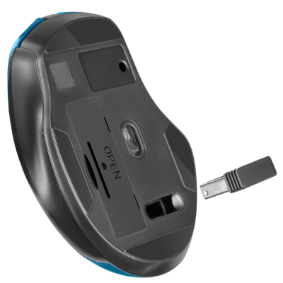 Миша DEFENDER (52054) Prime MB-053, 6D, 800-1600dpi, TURQUOISE, wireless, silent