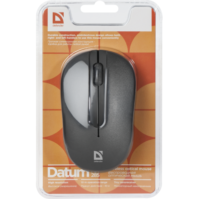 Миша DEFENDER (52285)Datum MM-285 Wireless 1600 dpi чорна
