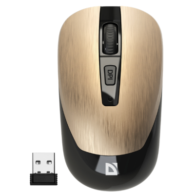 Миша DEFENDER (52994) Wave MM-995, 4D, 800-1600dpi, GOLD, wireless, silent Миша DEFENDER (52994) Wave MM-995, 4D, 800-1600dpi, GOLD, wireless, silent