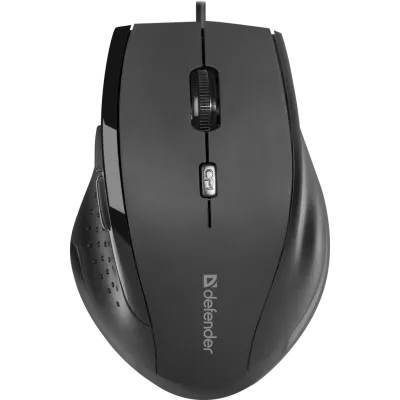 Миша DEFENDER Accura MM-362 чорний,6 кнопок, 800-1600 dpi