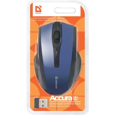Миша DEFENDER Accura MM-665 Wireless синій Миша DEFENDER Accura MM-665 Wireless синій