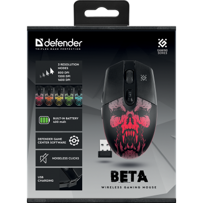 Миша DEFENDER Beta GM-707L, LED, 6D, Black (52707) Миша DEFENDER Beta GM-707L, LED, 6D, Black (52707)