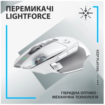 Миша LOGITECH G502 X LIGHTSPEED, White (910-006189)