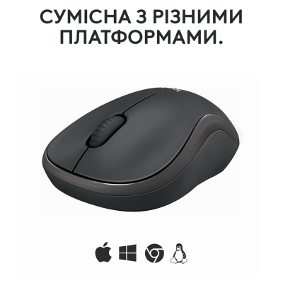 Миша LOGITECH M240 Silent Bluetooth, Graphite