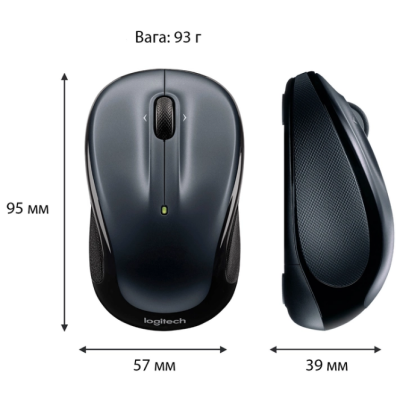 Миша LOGITECH M325s Wireless Dark Silver (910-006812)