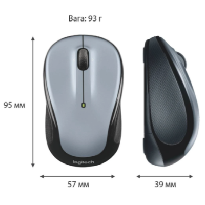 Миша LOGITECH M325s Wireless Light Silver (910-006813)