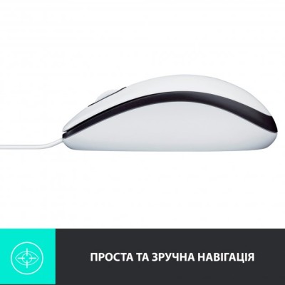 Миша LOGITECH Mouse M100 Білий - USB - AKOYA HANGTAB BOX M100