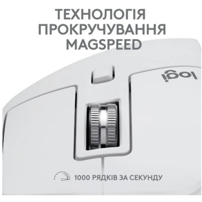 Миша LOGITECH MX Master 3S For Mac Performance Wireless, Pale Grey (910-006572)
