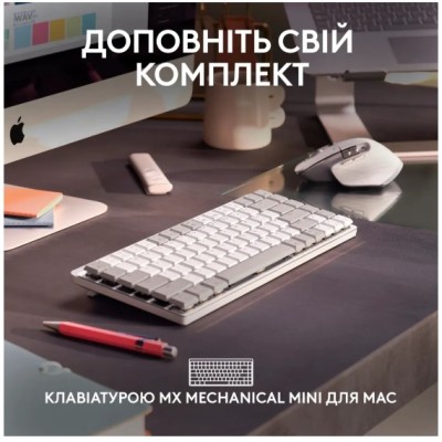 Миша LOGITECH MX Master 3S For Mac Performance Wireless, Pale Grey (910-006572)