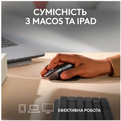 Миша LOGITECH MX Master 3S For Mac Performance Wireless, Space Grey (910-006571)