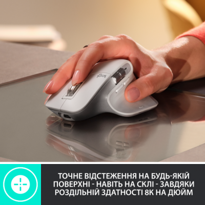 Миша LOGITECH MX Master 3S Performance Wireless Mouse PALE GREY