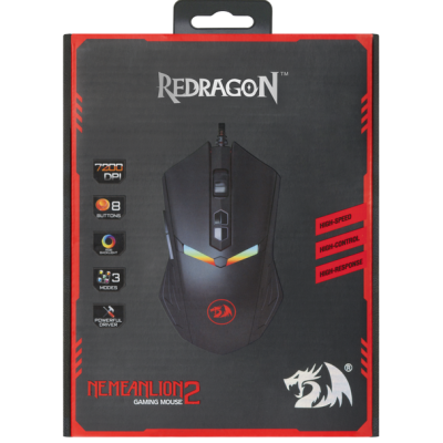 Миша REDRAGON (74511) Nemeanlion 2 6 кнопок 7200dpi Миша REDRAGON (74511) Nemeanlion 2 6 кнопок 7200dpi