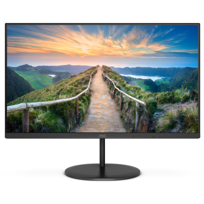 Монiтор TFT AOC 23.8" Q24V4EA IPS QHD 75Hz HDMI DP MM Black
